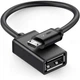Кабель UGREEN US133 MicroUSB Male to USB-A Female Cable with OTG Nickel Plating15cm(Black) (10396 - зображення 1