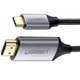 Кабель UGREEN MM142 USB-C to HDMI Aluminum Shell 1.5m Black (50570) - изображение 1