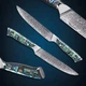 Японський ніж з дамаської сталі TURWHO 6" для м'яса та фруктів (VG10 Steel"6M) - зображення 6
