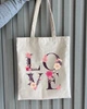 Екошопер Bookopt ВК4072 LOVE (квіти), бежевий - изображение 6