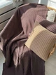 Плед вязаный ПРОВАНС Cotton шоколадный, 120х200см 039528 - изображение 3