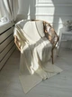 Плед вязаный ПРОВАНС Cotton молочный, 120х200см 039526 - изображение 2