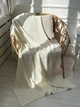Плед вязаный ПРОВАНС Cotton молочный, 120х200см 039526 - изображение 5
