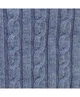 Вязаный плед косы ПРОВАНС SOFT синий меланж, 140х180см 011682 - изображение 2