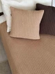 Плед вязаный ПРОВАНС Cotton бежевый, 120х200см 039527 - изображение 5