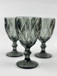 Набор бокалов для вина Glassware 6шт Подарочные цветные стеклянные фужеры для коктейлей 300мл Серый - изображение 4