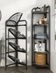 Полка-стеллаж угловая складная 51*35*120см Home M50285 - изображение 6