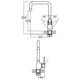Смеситель для кухни кухонный Г-гусак на гайке HL Ø35 AQUATICA HL-4B230C (9734110) (OPT-7301) - изображение 3
