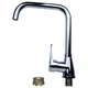 Смеситель для кухни кухонный Г-гусак на гайке HL Ø35 AQUATICA HL-4B230C (9734110) (OPT-7301) - изображение 4