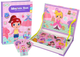 Magnetyczna układanka w formie książki LEAN Toys Przebieralnia, karty i magnesy (5905214975333) - obraz 1