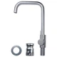Смеситель для кухни кухонный Г-гусак на гайке KT Ø35 SS AQUATICA KT-4B270P (9722111) (OPT-8001) - изображение 3