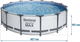 Каркасний басейн Bestway Steel Pro Max 427 x 107 см 11 в 1 56950 (6942138983135) - зображення 9