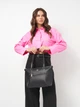 Сумка шоппер женская из натуральной кожи Coach Gallery Tote Black BG-COA-40 Черная (193971357614) - изображение 2