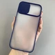 Чохол TOTU Slide Camera Matt Case Apple iPhone 13 Pro Max Dark Blue - зображення 1