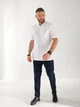 Чоловіча бавовняна футболка-поло Uaclothes XL Білий (like33232-134461354) - зображення 1