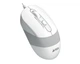 Мышка проводная компьютерная A4Tech FM10S 1600dpi симметричная бесшумная с антискользящим покрытием White - изображение 2