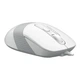Мышка проводная компьютерная A4Tech FM10 1600dpi симметричная с резиновыми вставками White - изображение 3