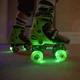 Роликовые коньки Neon Combo для детей от 6-ти лет, LED-подсветка колес, размер 34-37 Салатовый с черным (NT10G4) - изображение 4