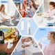 Портативний складний вентилятор Foldable Handheld Fan Білий - изображение 4