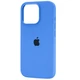 Чехол Fiji Silicone Case для Apple iPhone 16 Pro бампер накладка Soft Touch с микрофиброй Marine Blue - изображение 1