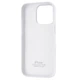 Чохол Fiji Silicone Case для Apple iPhone 16 Pro бампер накладка Soft Touch з мікрофіброю White - зображення 2
