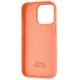Чехол Fiji Silicone Case для Apple iPhone 16 Pro бампер накладка Soft Touch с микрофиброй Papaya - изображение 2