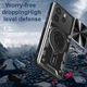Чехол Magnetic Shield для Xiaomi Redmi Note 14 4G EU Version бампер противоударный с подставкой кольцом Black - изображение 5