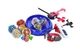 Игровой набор Бейблейд (Beyblade) в кейсе с ареной, 8 волчков Beyblade, 3 пусковых устройства - изображение 4