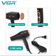 Фен для волосся VGR з дифузором та концентратором 2600W - зображення 2