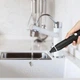Портативный капучинатор ручной мини миксер Milk Frother пеновзбиватель-вспенитель молока и сливок аккумуляторный Черный - изображение 6