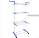 Универсальная складная напольная сушилка для вещей на колесах Garment Rack With Wheels - изображение 2