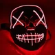 Карнавальная маска Purge неоновая зеленая «Судно ночь» размер 20х18 см из пластика для вечеринок - изображение 3