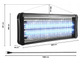 Электро лампа от мух, мошек, комаров Vayox IK-40W 180 кв. м 40 Вт 2500 В (Niz16840) - изображение 7