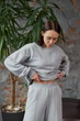 Спортивний костюм жіночий UMON світшот та штани прямі 3х-нитка S попелястий (М128.3) - зображення 2