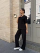 Костюм женский кофта и брюки лен жатка K&ML 576 XS - S ( 42 - 44 ) Черный ( 576 - 03 ) - изображение 7