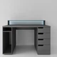 Стол компьютерный игровой Майнкрафт Upgrade с подсветкой RGB Антрацит L=1600мм (арт.SKRZ1000-142) - изображение 5