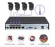 Комплект поворотных уличных беспроводных камер видеонаблюдения IP/WI-FI, набор 4 поворотных уличных камер по 6 MP(3+3) + регистратор с блоком питания и мышкой режимы "День/Ночь" - изображение 3
