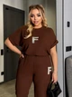 Fashions • Костюм женский Elaine Fashions 58-60 шоколад (#518-ел) - изображение 2