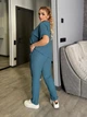 Fashions • Костюм женский Elaine Fashions 50-52 изумрудный (#518-ел) - изображение 3