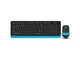 Комплект (клавіатура + миша) A4Tech Fstyler FG1010S Black/Blue - изображение 1