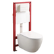 Комплект унитаз с инсталляцией для унитаза Mixxus Premium ELLIPSE-SET-2101 система смыва TORNADO 3. - изображение 1