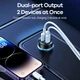 Автомобільний зарядний пристрій 30W REMAX Walking Series PD+QC Cyberpunk Fast Car Charger RCC338 1C1A Type-C + USB - изображение 4