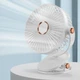 Портативний USB вентилятор на акумуляторі з прищіпкою Mini Fan Білий - зображення 3