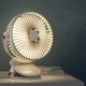 Портативний USB вентилятор на акумуляторі з прищіпкою Mini Fan Білий - зображення 4