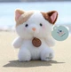 Мягкая пушистая игрушка Sunti Котёнок с кулончиком 15 см декор для детской комнаты подарок на день рождения - изображение 4