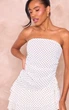 Платье PrettyLittleThing CNI8338 44 белый горох - изображение 3