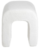 Pufa HOMLA HUGILL w tkaninie TEDDY 40 x 40 x 40 cm ecru 704574 (5906496704574) - obraz 3