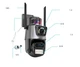Уличная камера WIFI охранная поворотная Dual Lens Zoom 8MP сирена, зум 360 Двойной объектив - изображение 7