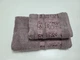 Набір 2 махрові рушники для ванної VIP COTTON ROWAN 70*140см + 50*90см, шоколад - зображення 1