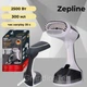 Отпариватель одежды Zepline ZP-204, 2500 W, 300 мл, ручной паровой утюг, черный отпариватель - изображение 1